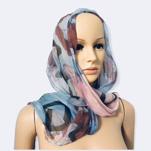 Vintage Handmade By Modenese Silk Scarf